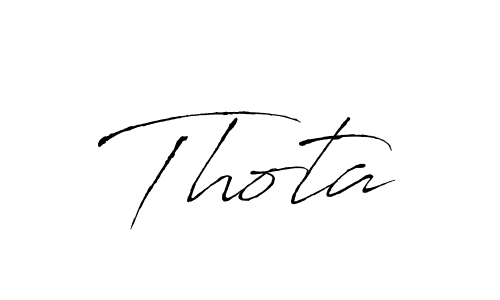 You should practise on your own different ways (Antro_Vectra) to write your name (Thota) in signature. don't let someone else do it for you. Thota signature style 6 images and pictures png