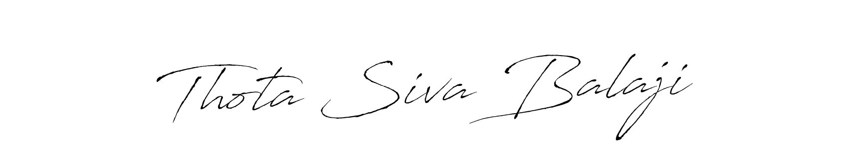 You should practise on your own different ways (Antro_Vectra) to write your name (Thota Siva Balaji) in signature. don't let someone else do it for you. Thota Siva Balaji signature style 6 images and pictures png