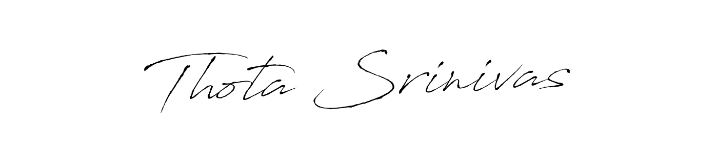 Use a signature maker to create a handwritten signature online. With this signature software, you can design (Antro_Vectra) your own signature for name Thota Srinivas. Thota Srinivas signature style 6 images and pictures png