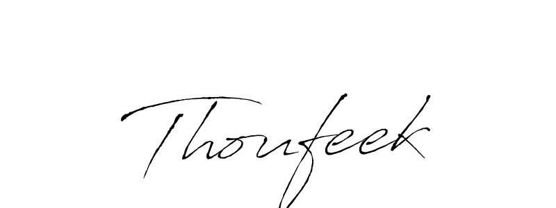 Make a short Thoufeek signature style. Manage your documents anywhere anytime using Antro_Vectra. Create and add eSignatures, submit forms, share and send files easily. Thoufeek signature style 6 images and pictures png