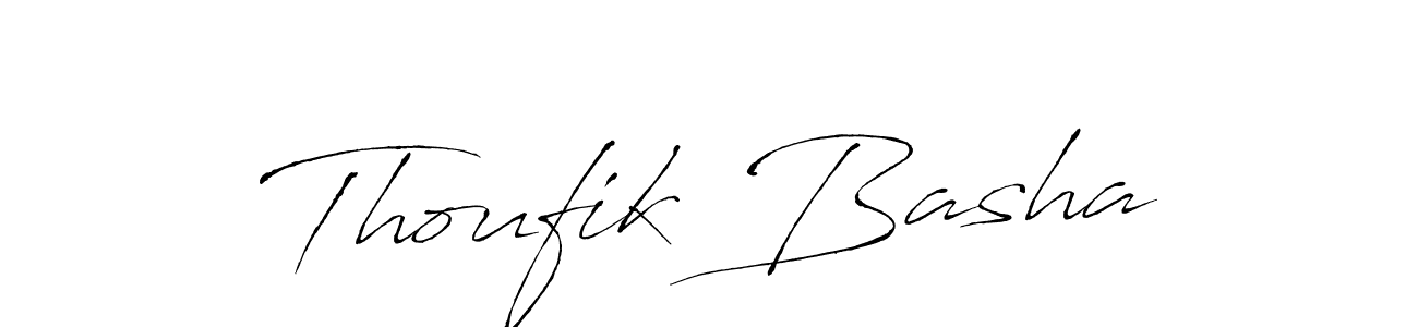 Make a beautiful signature design for name Thoufik Basha. Use this online signature maker to create a handwritten signature for free. Thoufik Basha signature style 6 images and pictures png