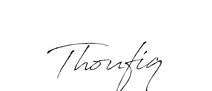 How to make Thoufiq name signature. Use Antro_Vectra style for creating short signs online. This is the latest handwritten sign. Thoufiq signature style 6 images and pictures png