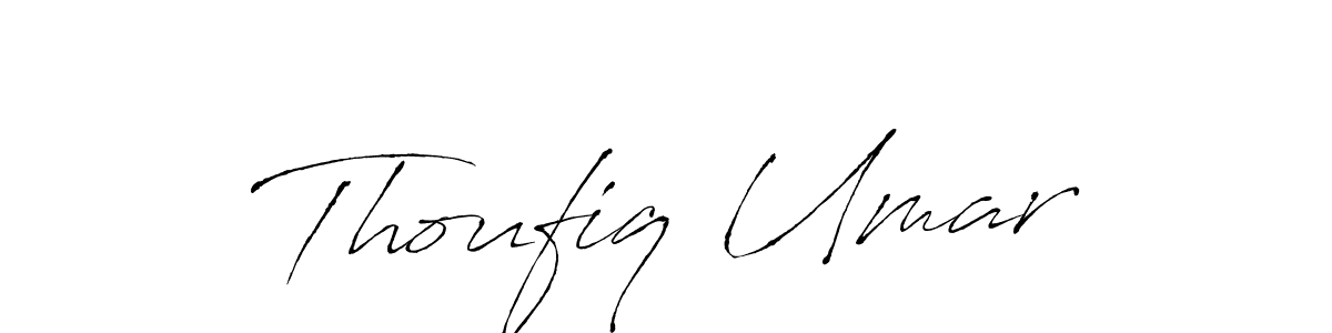How to make Thoufiq Umar name signature. Use Antro_Vectra style for creating short signs online. This is the latest handwritten sign. Thoufiq Umar signature style 6 images and pictures png