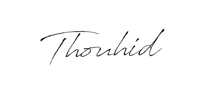 How to make Thouhid signature? Antro_Vectra is a professional autograph style. Create handwritten signature for Thouhid name. Thouhid signature style 6 images and pictures png