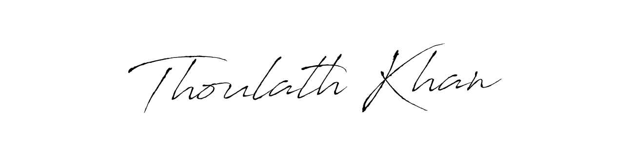 Also we have Thoulath Khan name is the best signature style. Create professional handwritten signature collection using Antro_Vectra autograph style. Thoulath Khan signature style 6 images and pictures png