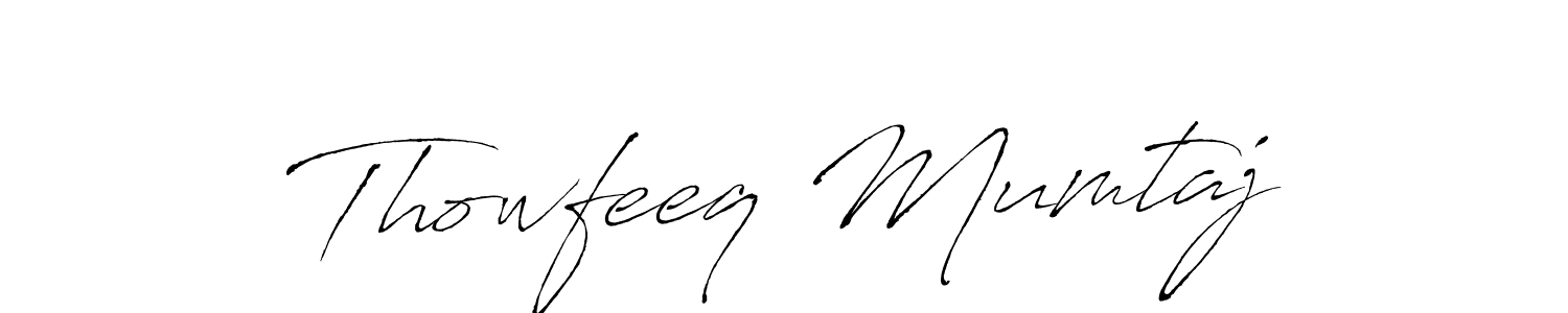How to make Thowfeeq Mumtaj signature? Antro_Vectra is a professional autograph style. Create handwritten signature for Thowfeeq Mumtaj name. Thowfeeq Mumtaj signature style 6 images and pictures png