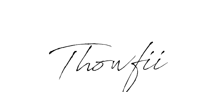 if you are searching for the best signature style for your name Thowfii. so please give up your signature search. here we have designed multiple signature styles  using Antro_Vectra. Thowfii signature style 6 images and pictures png
