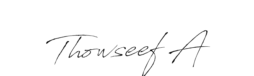 It looks lik you need a new signature style for name Thowseef A. Design unique handwritten (Antro_Vectra) signature with our free signature maker in just a few clicks. Thowseef A signature style 6 images and pictures png