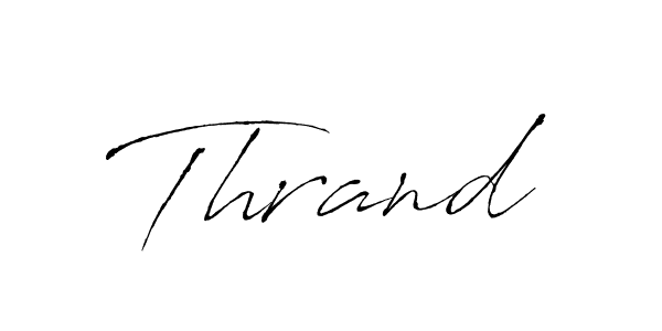 How to make Thrand signature? Antro_Vectra is a professional autograph style. Create handwritten signature for Thrand name. Thrand signature style 6 images and pictures png