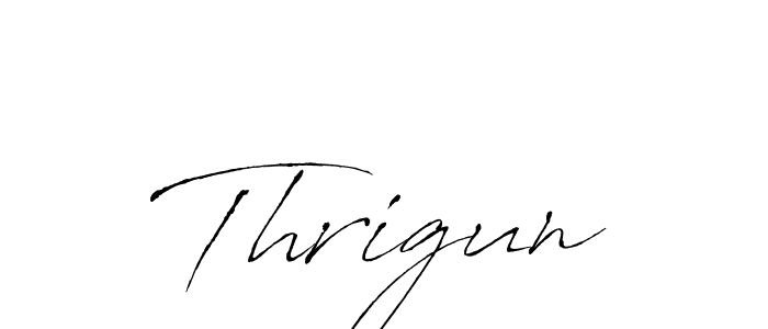How to make Thrigun signature? Antro_Vectra is a professional autograph style. Create handwritten signature for Thrigun name. Thrigun signature style 6 images and pictures png