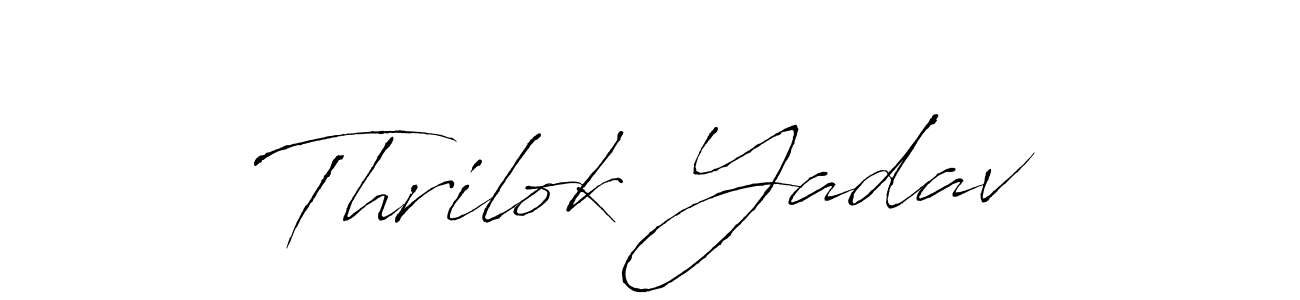 Thrilok Yadav stylish signature style. Best Handwritten Sign (Antro_Vectra) for my name. Handwritten Signature Collection Ideas for my name Thrilok Yadav. Thrilok Yadav signature style 6 images and pictures png