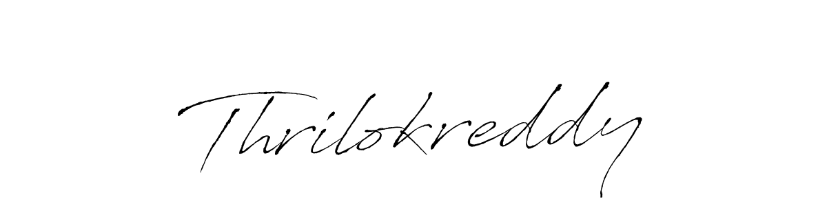 Antro_Vectra is a professional signature style that is perfect for those who want to add a touch of class to their signature. It is also a great choice for those who want to make their signature more unique. Get Thrilokreddy name to fancy signature for free. Thrilokreddy signature style 6 images and pictures png