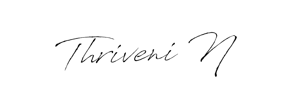 Also we have Thriveni N name is the best signature style. Create professional handwritten signature collection using Antro_Vectra autograph style. Thriveni N signature style 6 images and pictures png