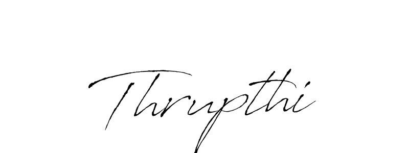 Create a beautiful signature design for name Thrupthi. With this signature (Antro_Vectra) fonts, you can make a handwritten signature for free. Thrupthi signature style 6 images and pictures png