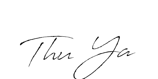 Make a beautiful signature design for name Thu Ya. With this signature (Antro_Vectra) style, you can create a handwritten signature for free. Thu Ya signature style 6 images and pictures png