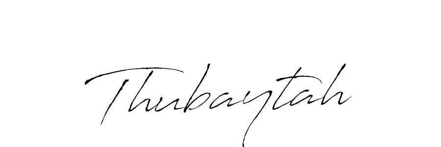 Design your own signature with our free online signature maker. With this signature software, you can create a handwritten (Antro_Vectra) signature for name Thubaytah. Thubaytah signature style 6 images and pictures png