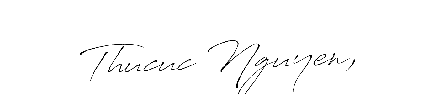 if you are searching for the best signature style for your name Thucuc Nguyen,. so please give up your signature search. here we have designed multiple signature styles  using Antro_Vectra. Thucuc Nguyen, signature style 6 images and pictures png
