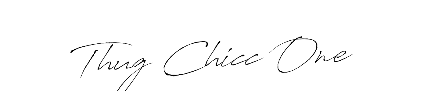 Use a signature maker to create a handwritten signature online. With this signature software, you can design (Antro_Vectra) your own signature for name Thug Chicc One. Thug Chicc One signature style 6 images and pictures png