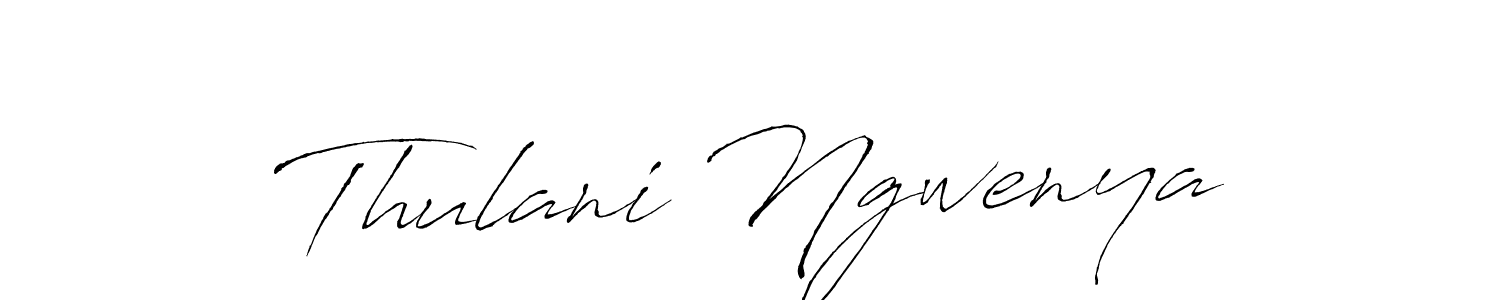 How to make Thulani Ngwenya name signature. Use Antro_Vectra style for creating short signs online. This is the latest handwritten sign. Thulani Ngwenya signature style 6 images and pictures png