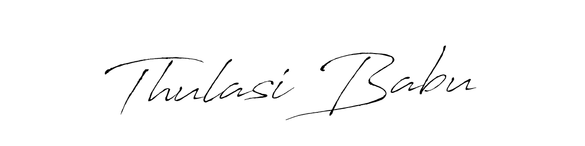 Make a beautiful signature design for name Thulasi Babu. With this signature (Antro_Vectra) style, you can create a handwritten signature for free. Thulasi Babu signature style 6 images and pictures png