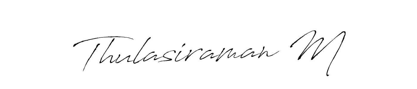 Use a signature maker to create a handwritten signature online. With this signature software, you can design (Antro_Vectra) your own signature for name Thulasiraman M. Thulasiraman M signature style 6 images and pictures png