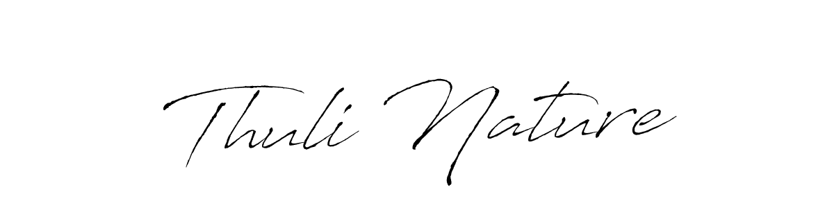 Antro_Vectra is a professional signature style that is perfect for those who want to add a touch of class to their signature. It is also a great choice for those who want to make their signature more unique. Get Thuli Nature name to fancy signature for free. Thuli Nature signature style 6 images and pictures png