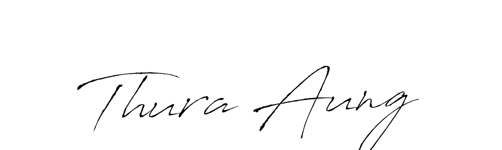 The best way (Antro_Vectra) to make a short signature is to pick only two or three words in your name. The name Thura Aung include a total of six letters. For converting this name. Thura Aung signature style 6 images and pictures png