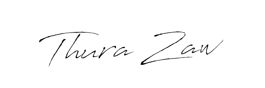 Thura Zaw stylish signature style. Best Handwritten Sign (Antro_Vectra) for my name. Handwritten Signature Collection Ideas for my name Thura Zaw. Thura Zaw signature style 6 images and pictures png