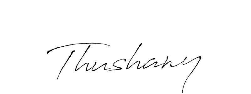 Make a beautiful signature design for name Thushany. With this signature (Antro_Vectra) style, you can create a handwritten signature for free. Thushany signature style 6 images and pictures png