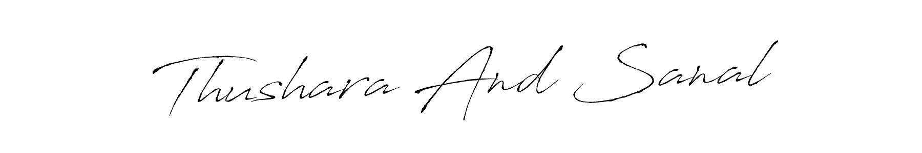 You can use this online signature creator to create a handwritten signature for the name Thushara And Sanal. This is the best online autograph maker. Thushara And Sanal signature style 6 images and pictures png