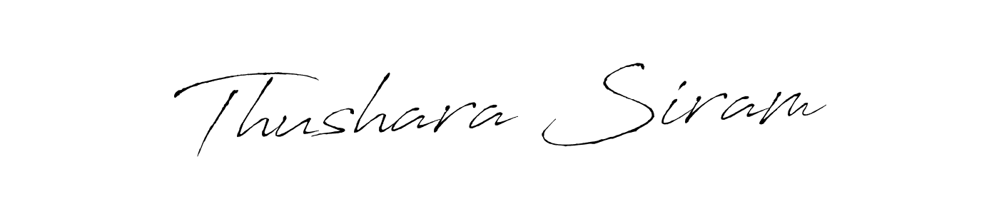Antro_Vectra is a professional signature style that is perfect for those who want to add a touch of class to their signature. It is also a great choice for those who want to make their signature more unique. Get Thushara Siram name to fancy signature for free. Thushara Siram signature style 6 images and pictures png