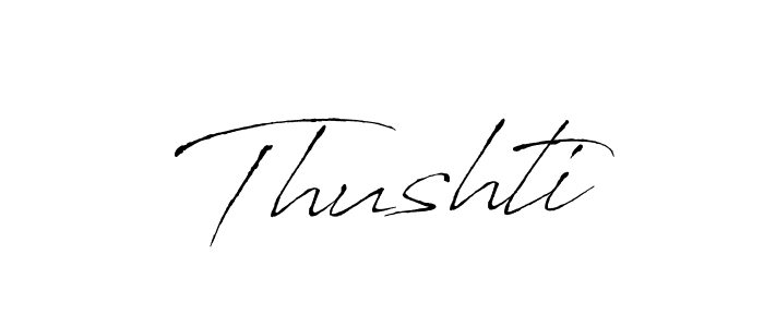 Thushti stylish signature style. Best Handwritten Sign (Antro_Vectra) for my name. Handwritten Signature Collection Ideas for my name Thushti. Thushti signature style 6 images and pictures png