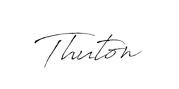 Make a beautiful signature design for name Thuton. With this signature (Antro_Vectra) style, you can create a handwritten signature for free. Thuton signature style 6 images and pictures png