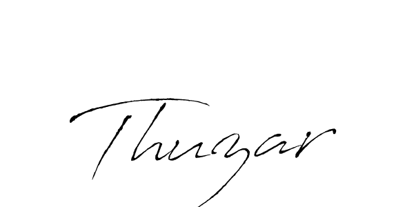 Create a beautiful signature design for name Thuzar. With this signature (Antro_Vectra) fonts, you can make a handwritten signature for free. Thuzar signature style 6 images and pictures png