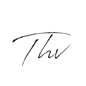 How to make Thv signature? Antro_Vectra is a professional autograph style. Create handwritten signature for Thv name. Thv signature style 6 images and pictures png
