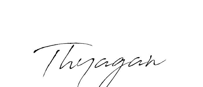 Make a beautiful signature design for name Thyagan. With this signature (Antro_Vectra) style, you can create a handwritten signature for free. Thyagan signature style 6 images and pictures png