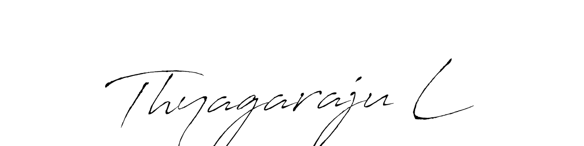 How to make Thyagaraju L signature? Antro_Vectra is a professional autograph style. Create handwritten signature for Thyagaraju L name. Thyagaraju L signature style 6 images and pictures png