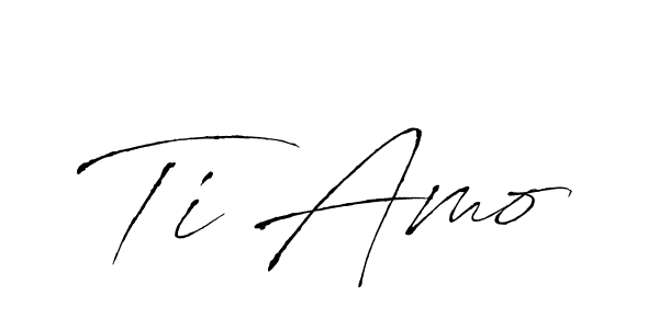 Also we have Ti Amo name is the best signature style. Create professional handwritten signature collection using Antro_Vectra autograph style. Ti Amo signature style 6 images and pictures png