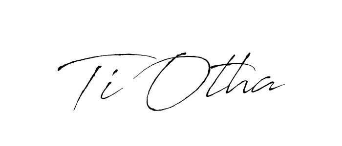 Antro_Vectra is a professional signature style that is perfect for those who want to add a touch of class to their signature. It is also a great choice for those who want to make their signature more unique. Get Ti Otha name to fancy signature for free. Ti Otha signature style 6 images and pictures png