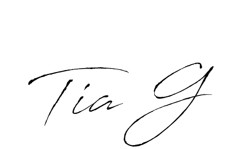 Antro_Vectra is a professional signature style that is perfect for those who want to add a touch of class to their signature. It is also a great choice for those who want to make their signature more unique. Get Tia G name to fancy signature for free. Tia G signature style 6 images and pictures png