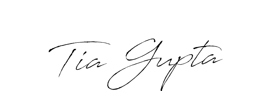 Tia Gupta stylish signature style. Best Handwritten Sign (Antro_Vectra) for my name. Handwritten Signature Collection Ideas for my name Tia Gupta. Tia Gupta signature style 6 images and pictures png