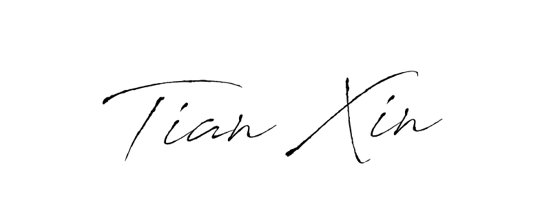 How to make Tian Xin name signature. Use Antro_Vectra style for creating short signs online. This is the latest handwritten sign. Tian Xin signature style 6 images and pictures png