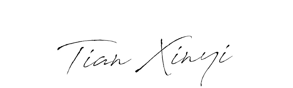 The best way (Antro_Vectra) to make a short signature is to pick only two or three words in your name. The name Tian Xinyi include a total of six letters. For converting this name. Tian Xinyi signature style 6 images and pictures png