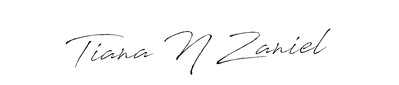 Similarly Antro_Vectra is the best handwritten signature design. Signature creator online .You can use it as an online autograph creator for name Tiana N Zaniel. Tiana N Zaniel signature style 6 images and pictures png