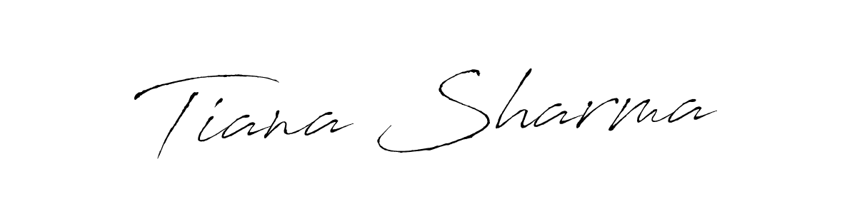 Design your own signature with our free online signature maker. With this signature software, you can create a handwritten (Antro_Vectra) signature for name Tiana Sharma. Tiana Sharma signature style 6 images and pictures png