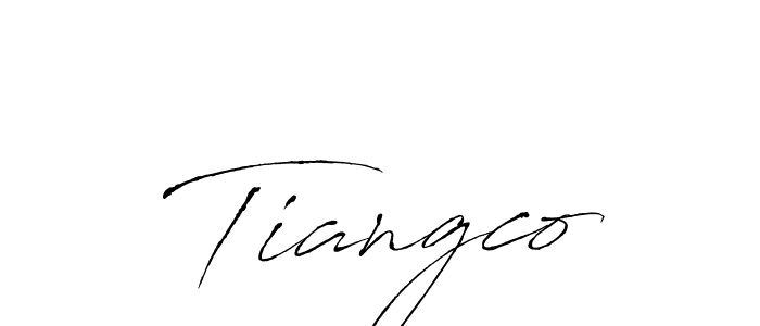 Design your own signature with our free online signature maker. With this signature software, you can create a handwritten (Antro_Vectra) signature for name Tiangco. Tiangco signature style 6 images and pictures png