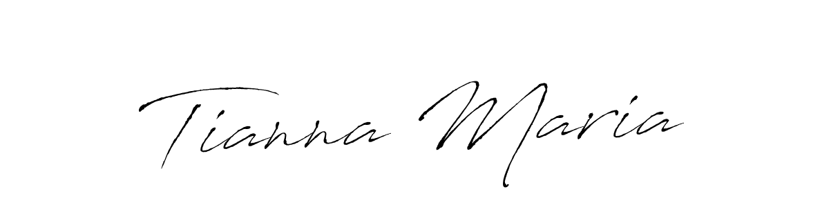 The best way (Antro_Vectra) to make a short signature is to pick only two or three words in your name. The name Tianna Maria include a total of six letters. For converting this name. Tianna Maria signature style 6 images and pictures png