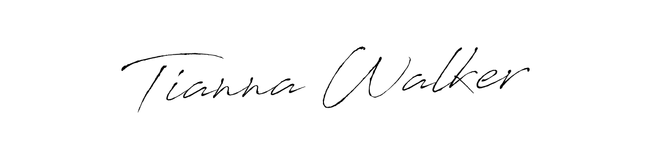 Make a beautiful signature design for name Tianna Walker. With this signature (Antro_Vectra) style, you can create a handwritten signature for free. Tianna Walker signature style 6 images and pictures png