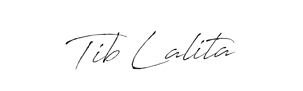 How to make Tib Lalita name signature. Use Antro_Vectra style for creating short signs online. This is the latest handwritten sign. Tib Lalita signature style 6 images and pictures png