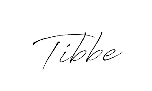 Make a beautiful signature design for name Tibbe. With this signature (Antro_Vectra) style, you can create a handwritten signature for free. Tibbe signature style 6 images and pictures png